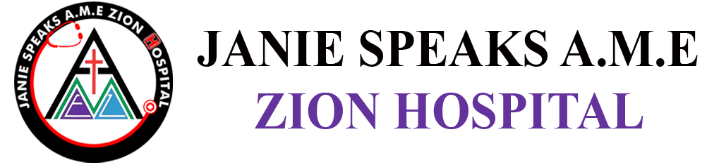 Janie Speaks A.M.E Zion Hospital Logo